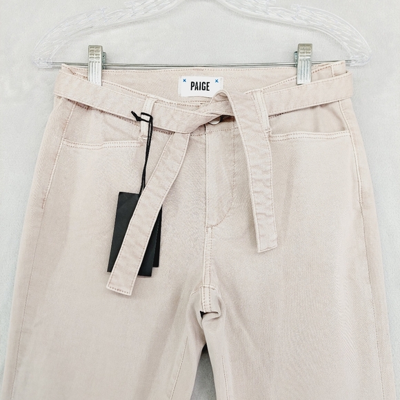 New PAIGE Brigitte Self Tie Angled Pockets in Vintage Eros Rose P3172 - Picture 4 of 11